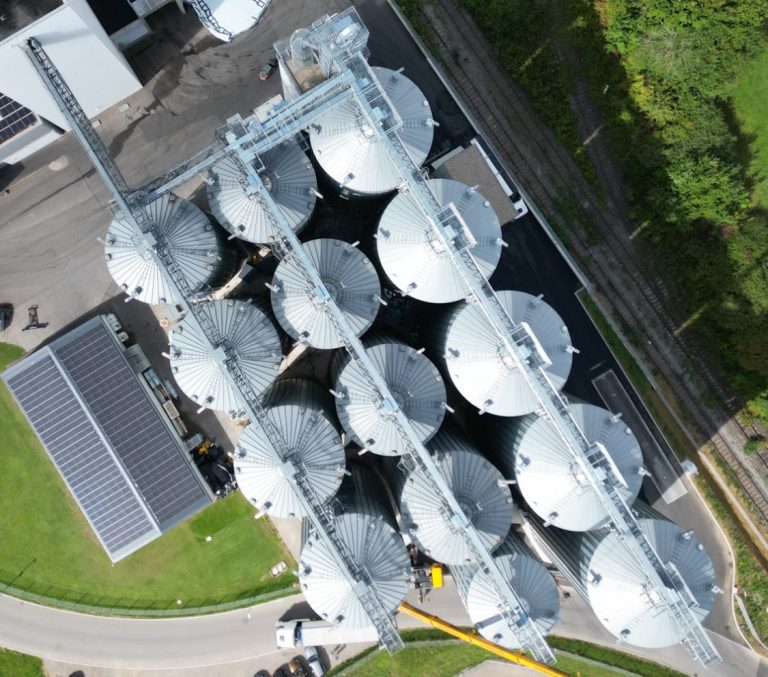 Erweiterung eines Getreidelagers