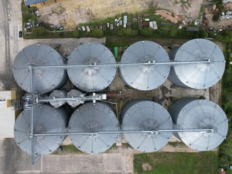 Draufsicht Siloanlage